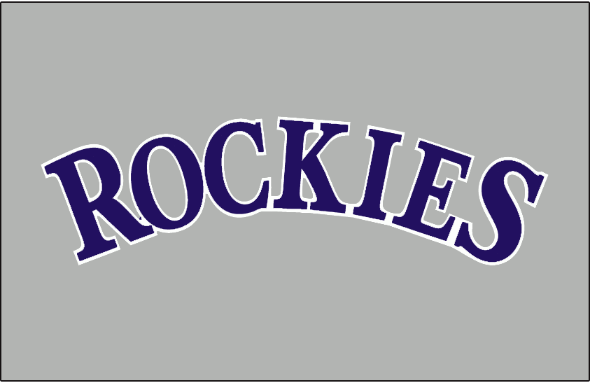 Colorado Rockies 1994-1999 Jersey Logo vinyl decal